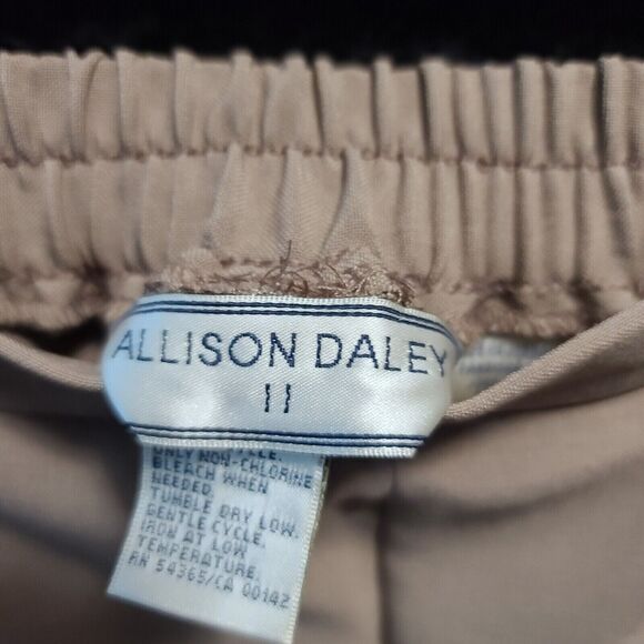 Allison Daley Womens Pants Brown Size 18W Polyester Blend Stretch Pockets - Picture 5 of 11